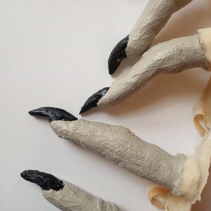 Latex Finger Extensions Wolfman Werewolf Witch Zombie Longer Halloween Haunted House Fingers