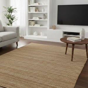 Handgefertigter Teppich aus Jute | Umweltfreundliches gewebtes Dekor, kundenspezifische Größe Bild 12
