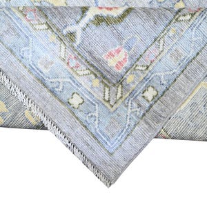 8X10 Wool Handmade Oushak Rug | Modern Boho Home Décor, Area Carpet for Living Room & Bedroom, Soft Textured Floor Mat