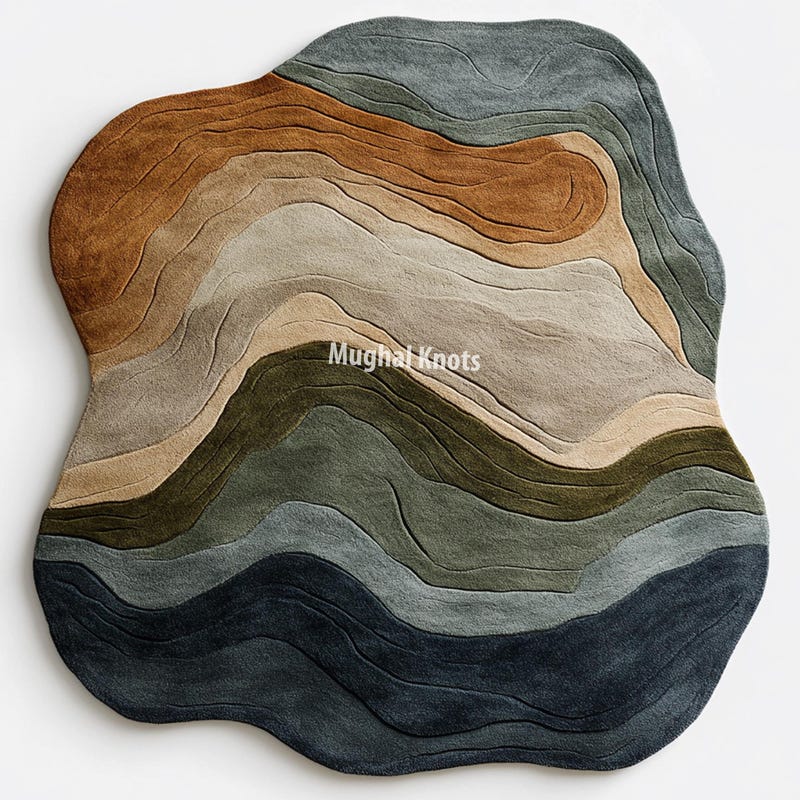 Abstract Shaped Rug - Etsy
