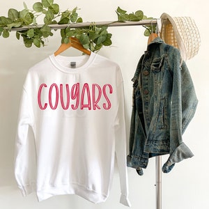 Cougars SVG, Cougars Fan SVG, Team Spirt SVG, Mascot Svg Silhouette Cricut Sublimation