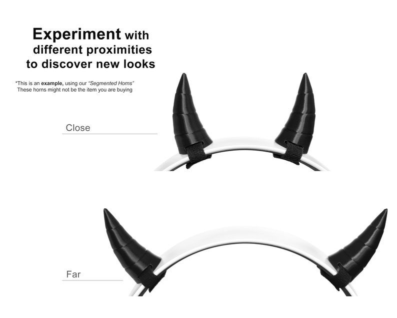 Anime Demon Devil Horns Accessory for Headset Headphones, Gaming