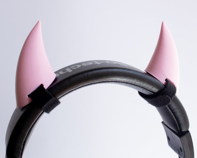 Horns Demon for Headset Headphones Pink image 1
