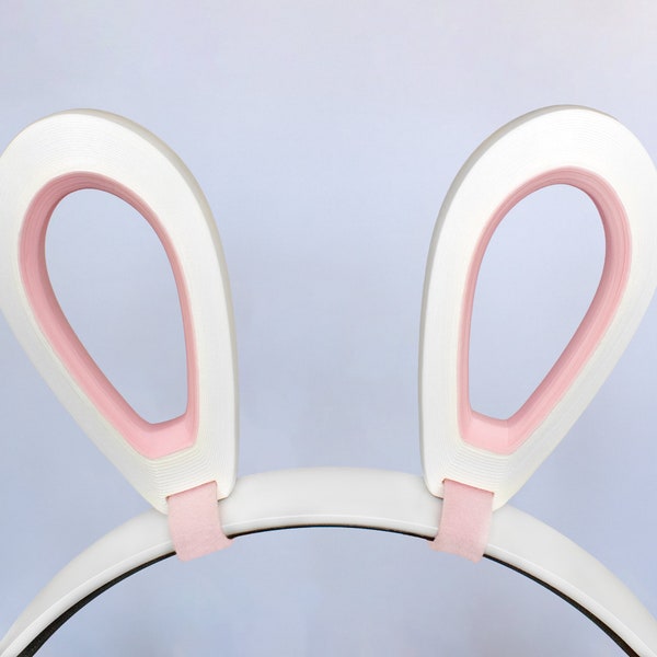 Bunny Ears for Headset Headphones (White)