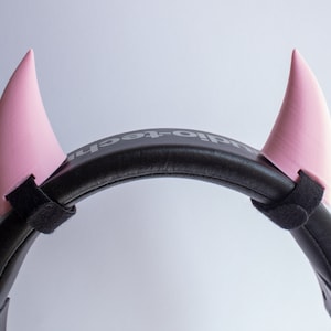 Horns Demon for Headset Headphones Pink image 2