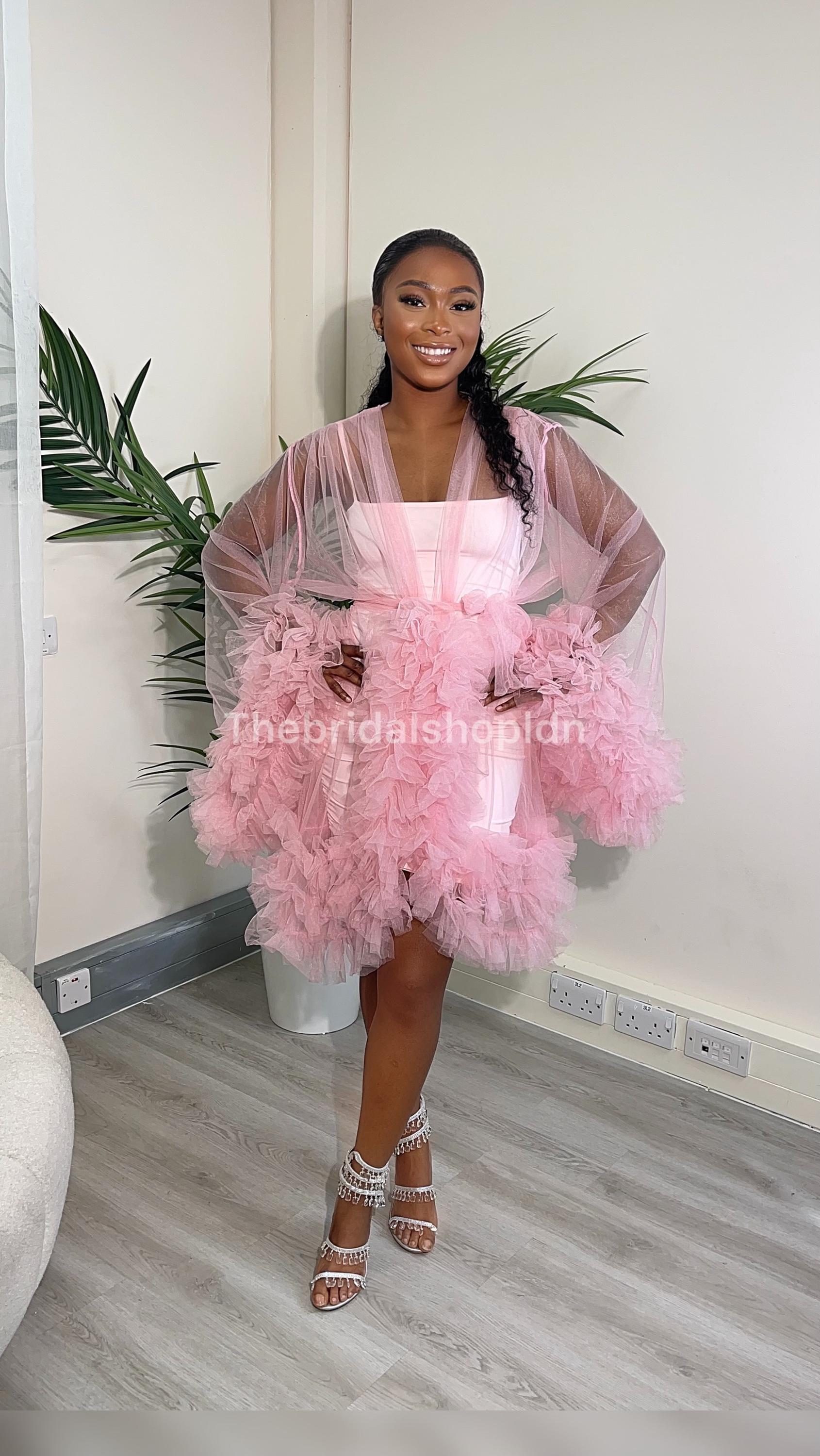 Tuffes Robe Tulle Ruffle Robe - Bridal, Bridesmaids - Etsy
