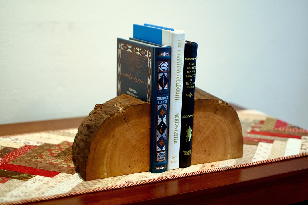 Cherry Liveedge Wood Bookends pair Etsy