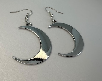 Druppeloorbellen maansikkel – maanbedelsieraden, celestial boho-accessoires