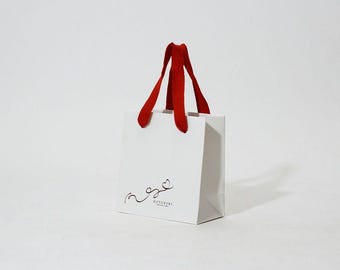 Luxury Custom Paper Bags with Ribbon Handles – Personalized Eco-Friendly Boutique Packaging