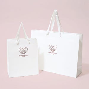 50 bolsas de papel personalizadas, estilo tote con cinta, bolsas de embalaje de joyería personalizadas con logotipo, bolsas de papel ecológicas con logotipo personalizado, bolsas de regalo personalizadas