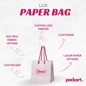 50 bolsas de papel personalizadas, estilo tote con cinta, bolsas de embalaje de joyería personalizadas con logotipo, bolsas de papel ecológicas con logotipo personalizado, bolsas de regalo personalizadas