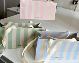 Personalised Luxury Paper Bags with Logo Customised Gift Bags High End Packaging for Events