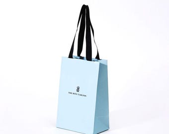 Custom Logo Paper Bags with Handles, Boutique Shopping Bags