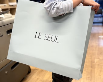 Papiertüten mit individuellem Logo: Boutique Einkaufstaschen mit Henkel