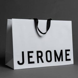 50 pcs Custom paper bag retail paper bags custom printing Ribbon tie custom paper bags Luxury matte paper bags gift bag custom made