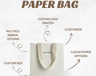 Custom Printed Carry Bag | Business Logo Paper Packaging | Event Gift Bag