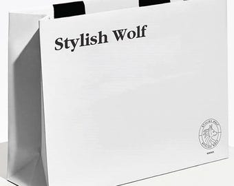 Custom Print Paper Bag | Personalized Logo Gift Bag | Wedding Favor Packaging