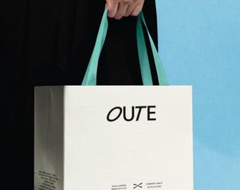 Luxury Custom Paper Bags with Ribbon Handles – Personalized Eco-Friendly Boutique Packaging
