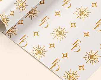 Printed Logo Tissue Paper – Custom Wrapping for Boutique Packaging | Luxury Gift Wrap Sheets (25x16.7cm)