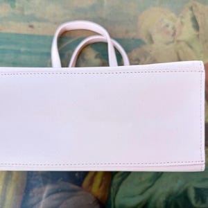 Ted Baker dusty pink tote bag.Sac Soocon shopper bag 2000s ITALIAN VINTAGE. image 6