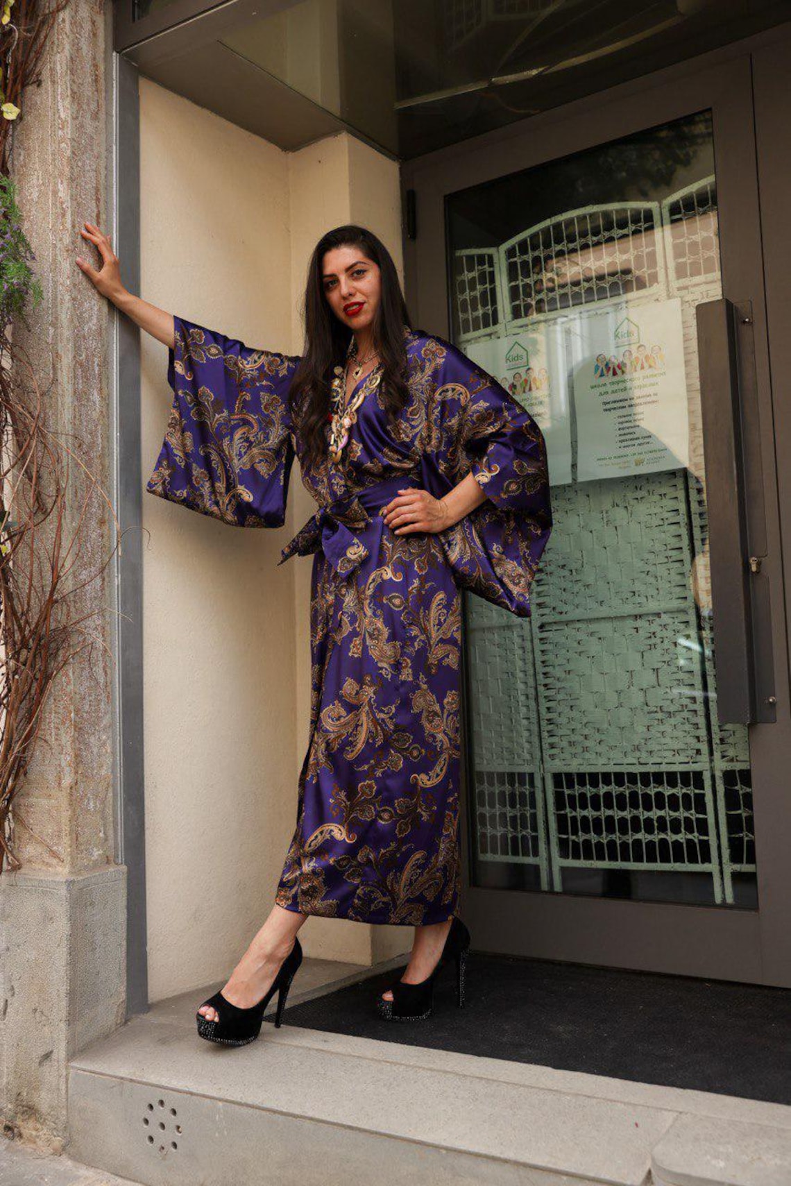 Beautiful Purple Kanchi Gown | CPM_0485 main image 1