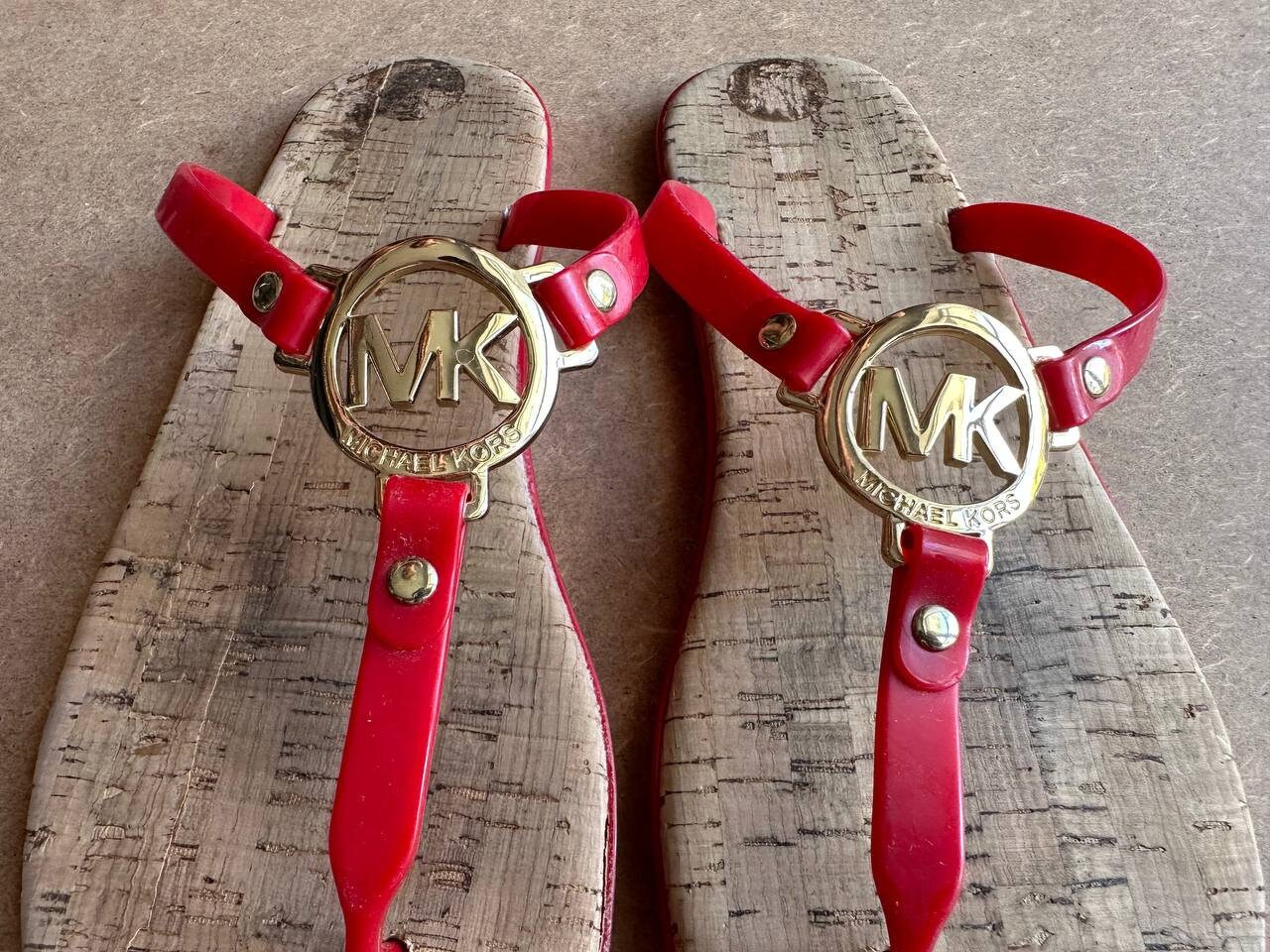 Vintage Flip Flops Michael Kors 2000s , Beach Shoes ,womens Shoes Size 9.5  US, 41 EU. Dressy Flip Flops - Etsy