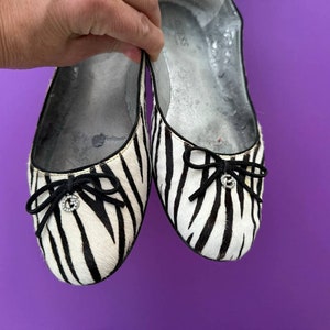 Vintage zebraschoenen, ballerina's van Guess van Marciano. Maat 41 9,5 US