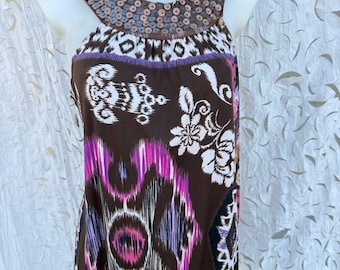 Bohemian top 2000s Forever 21 Beaded Top – NYC Heritage. size L.