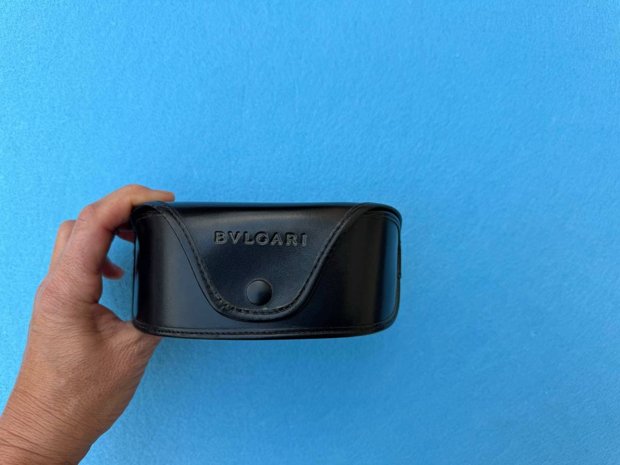 Bulgari Glasses Case. Vintage Sunglasses Case Black  display picture 2