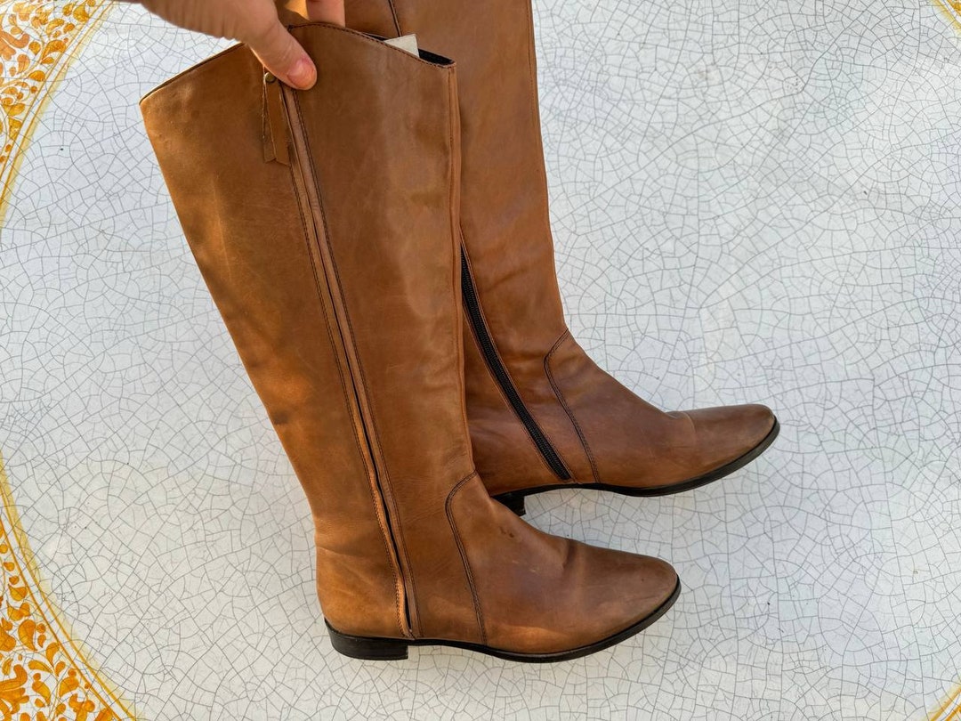 Italian Boots Top - Orange