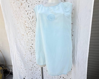 Dusty blue silk top Sergio Cassani Y2K Italian vintage 1990s  size L