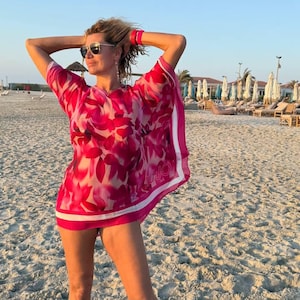 Vintage rosa Tunika Liu Jo. Strandabdeckung.