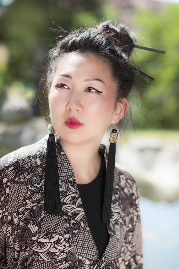 Haori vintage,  silk kimono jacket, kimono cardig… - image 9