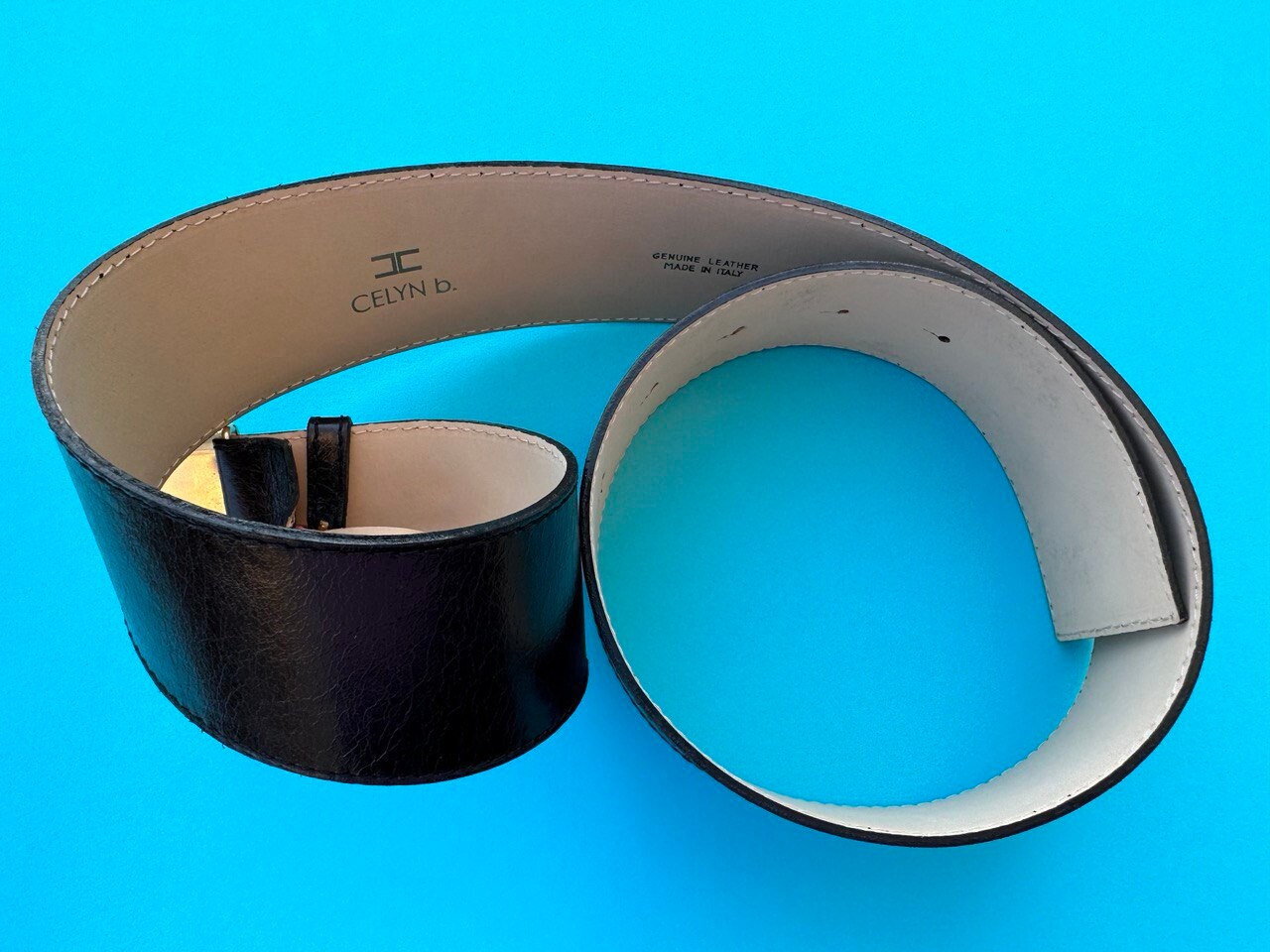Celyn b. Belt patent leather Vintage CELYN B Black Leather Belt 2000s. - Etsy main image 4