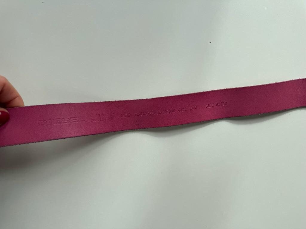 Diesel rare pink belt, size 95/38\