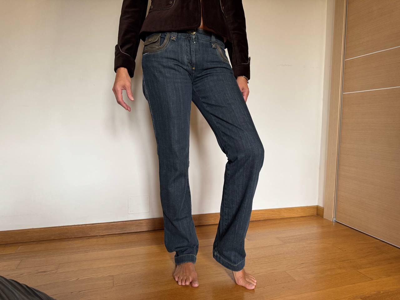 Y2k Leans Dolce Gabbana Jeans Woman 46 Eu Size. 2000s Vintage Blue 