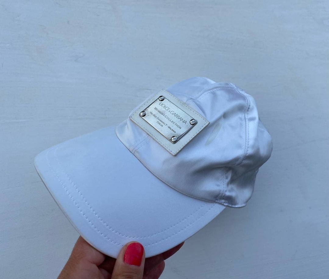 Vintage White Cap Dolce and Gabbana Designer Cap 2000s Beach Cap Baseball Caps for Women. Etsy UK
