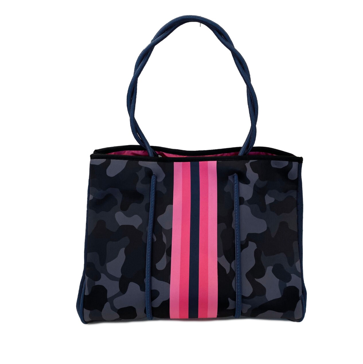 Midnight Blue Camo Neoprene Tote Etsy