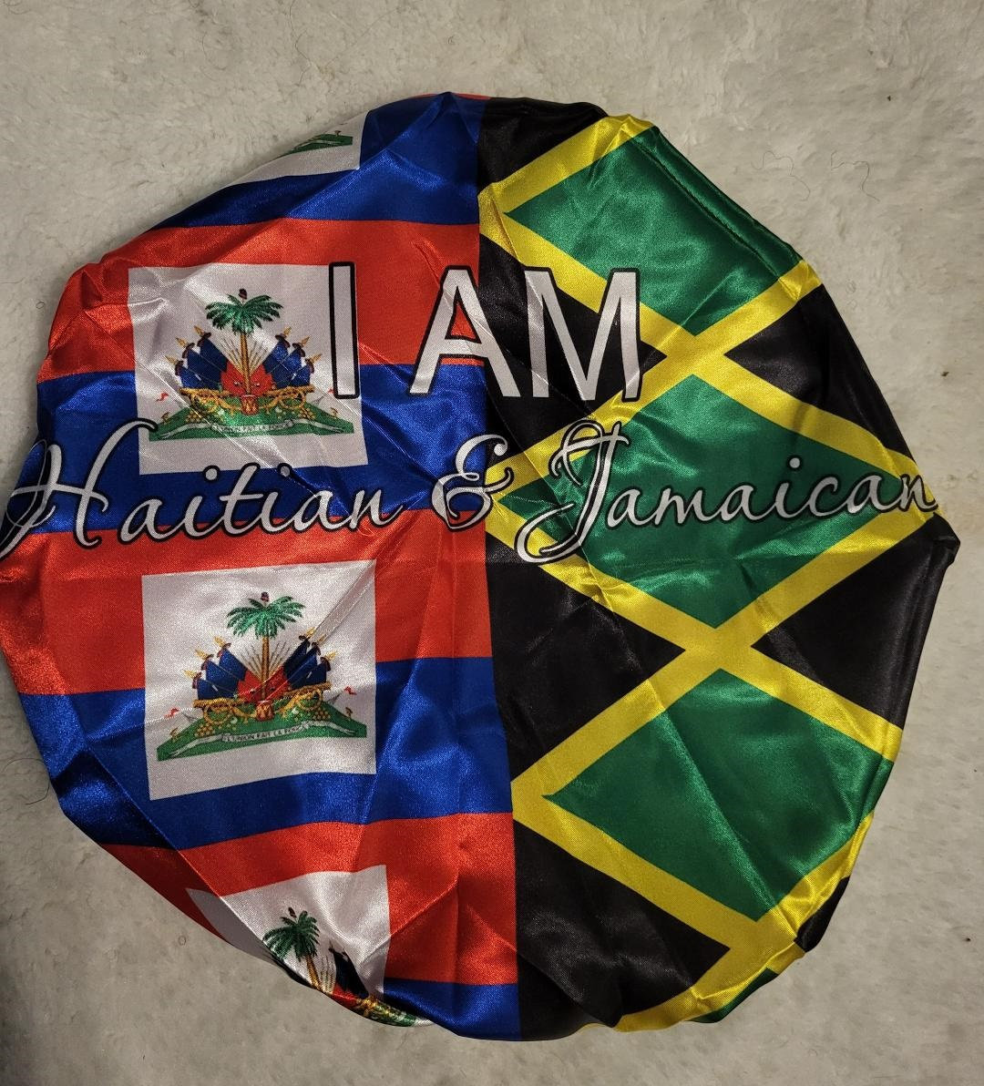 I Am Haitian and Jamaican Bonnet