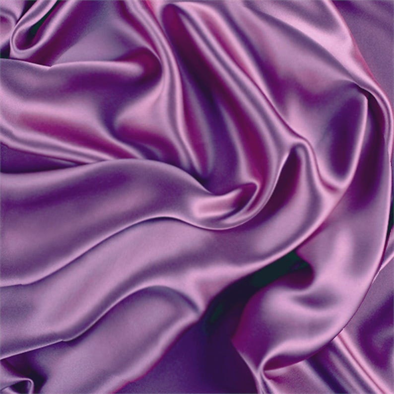 Charmeuse Satin Lining Fabric – 60" Wide, Medium Weight, 100% Polyester for Bridal, Evening, Dance & Costume Projects| Lace USA - Charmeuse Plum