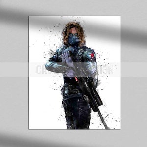 Winter Soldaten Poster, Winter Soldaten Druck, Kunstdruck, Wandkunst, Wohnkultur