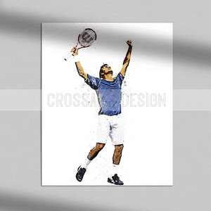 Federer print Roger Federer poster, art print, wall art, home decor