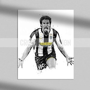 Del Piero stampa Alessandro Del Piero poster Juventus arte stampa wall art home decor