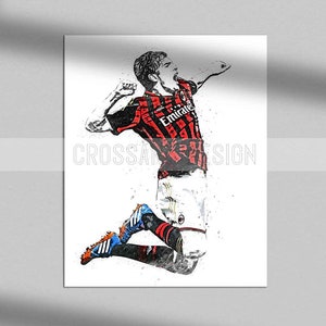 Kaka print Kaka poster AC Milan art print wall art home decor