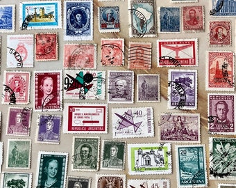 アルゼンチンのヴィンテージ古い切手セット アンティーク コレクターズ