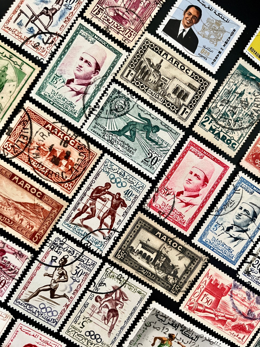 MOROCCO Fun Pack: 20 Different Random Used Moroccan Stamps - Etsy