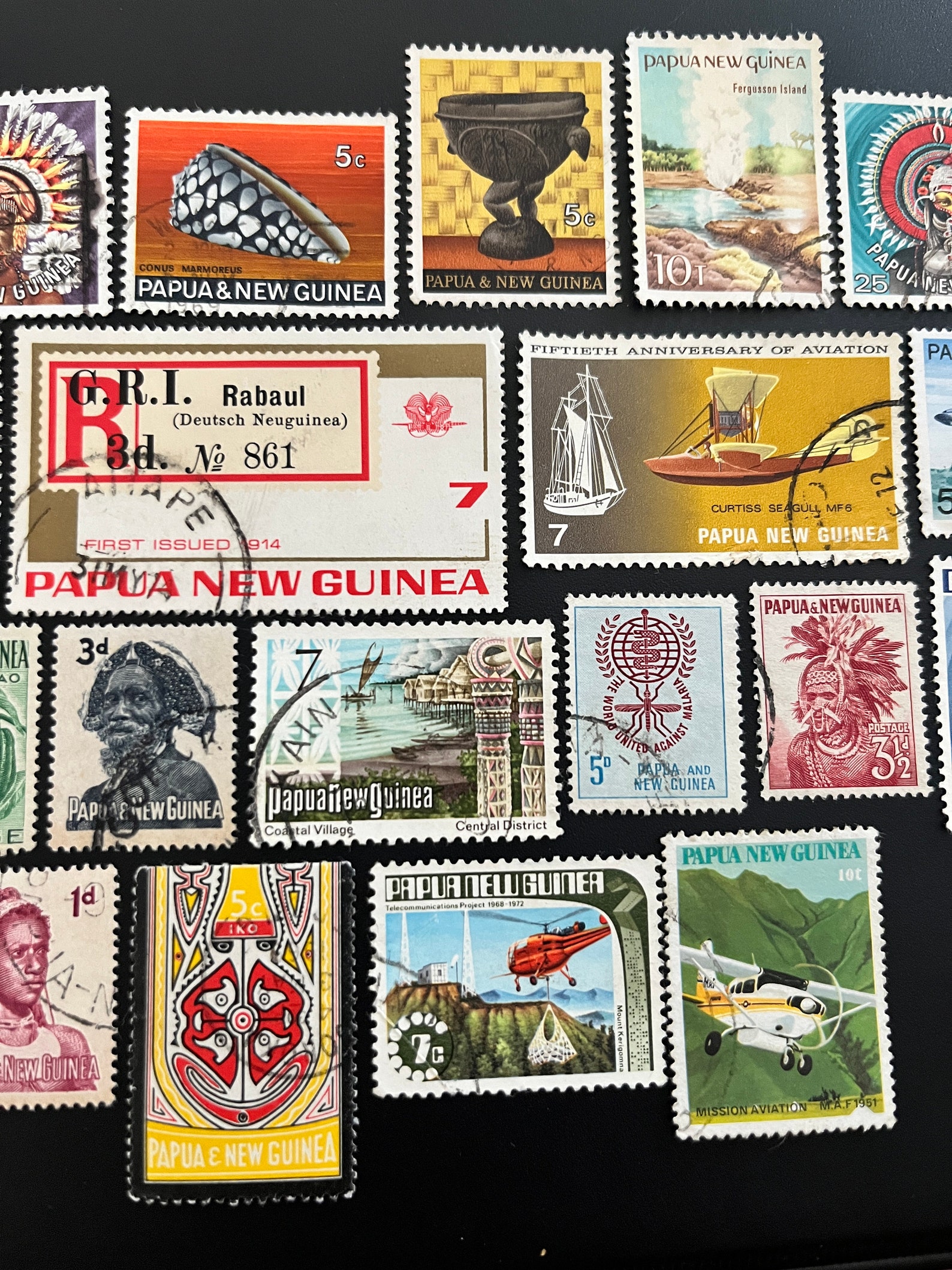 PAPUA NEW GUINEA Fun Pack: 20 Different Random Used Papuan Stamps - Etsy