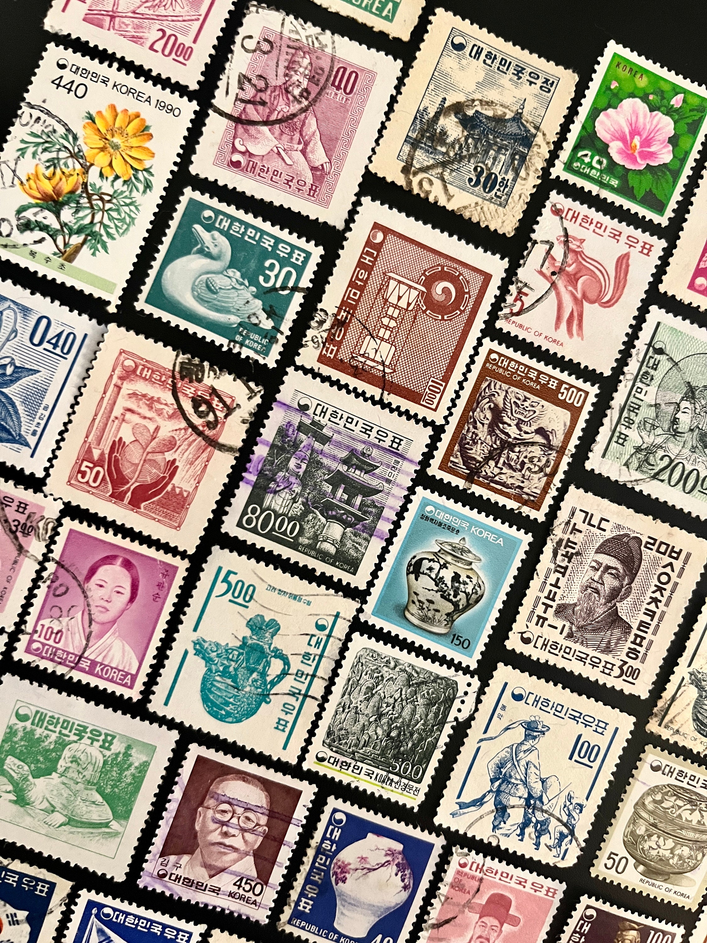 SOUTH KOREA Stamp Fun Pack: 20 Different Used Random South Korean
