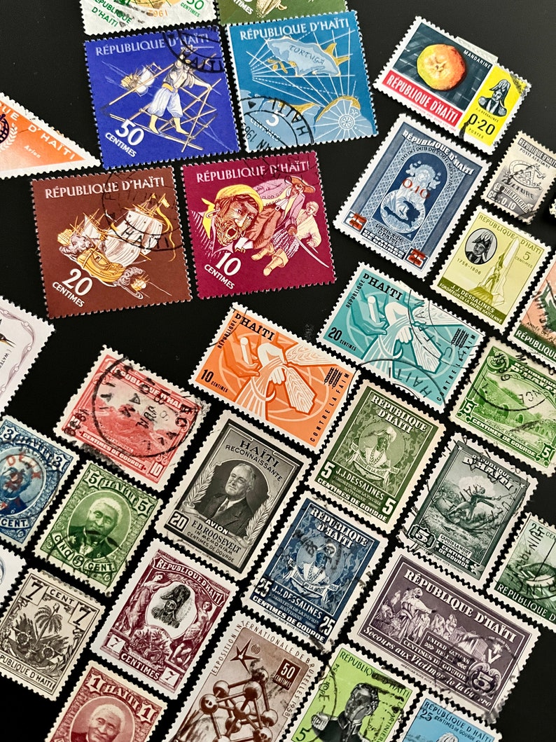 HAITI Fun Pack: 20 Different Used Random Haitian Stamps - Etsy