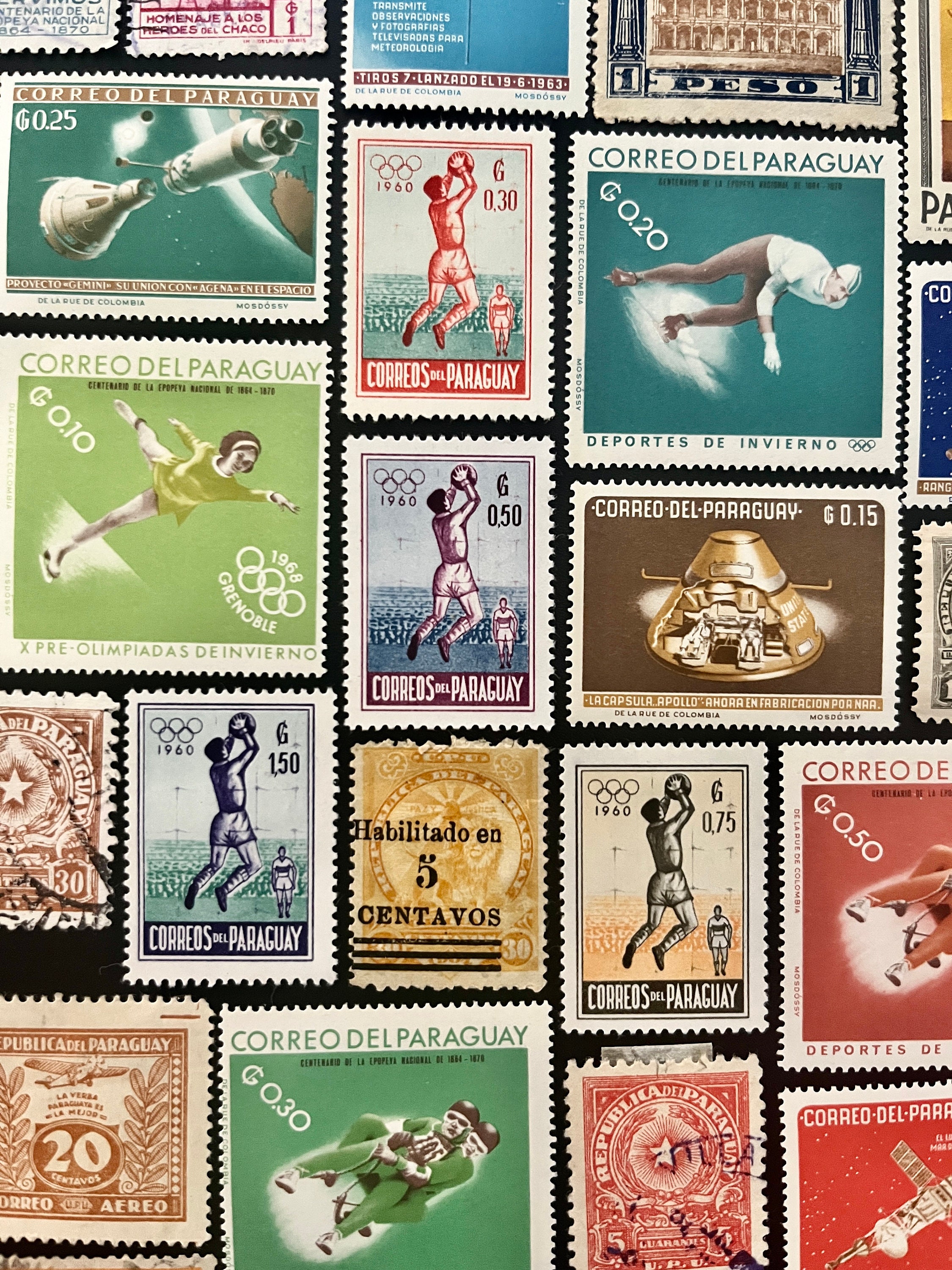 PARAGUAY Stamp Fun Pack: 20 Different Random Used Paraguayan Vintage ...